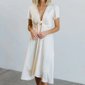 Baltic Born | Poppy Satin Midi Dress